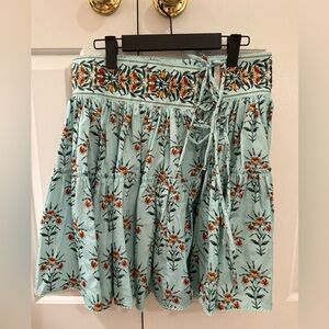 Agua by Agua Bendita Printed Blue Mini Skirt BNWT size Medium